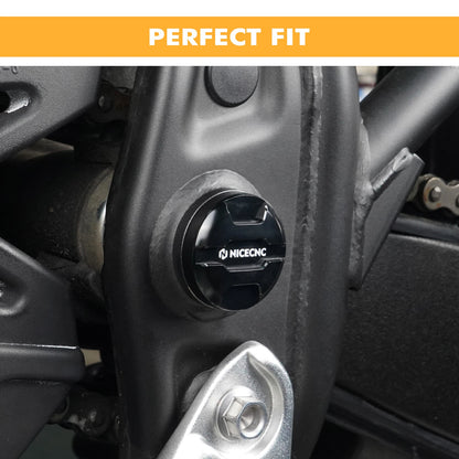 2X Motorcycle Frame Hole Cover Caps for Yamaha Tenere 700 (2019–2024)