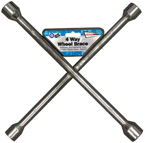 Set of 4 Wheel Nut Braces 17mm 19mm 21mm 23mm for Cars Vans SWWB2