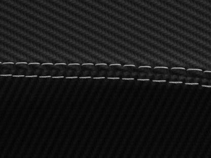 Console Lid Armrest Cover for Ford Mustang (1994–2004) Carbon Fiber Gray Stitch