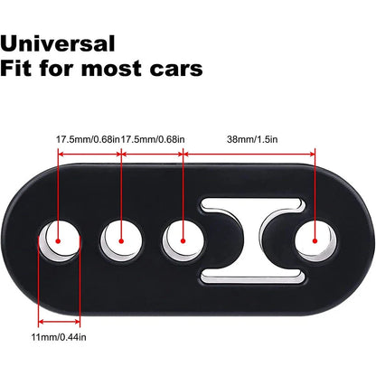 2X Exhaust Tail Pipe Hanger Insulator Mount Bracket for Universal Fit