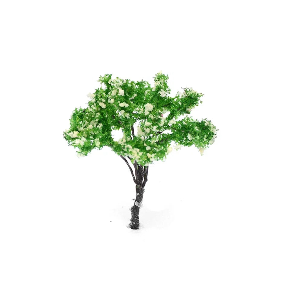 20Pcs Miniature Flower Model Trees for Train Railroad Diorama (6.5cm)