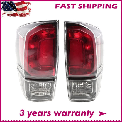 Pair Black Tail Lights for Toyota Tacoma (2016–2023) TO2800201, TO2801201