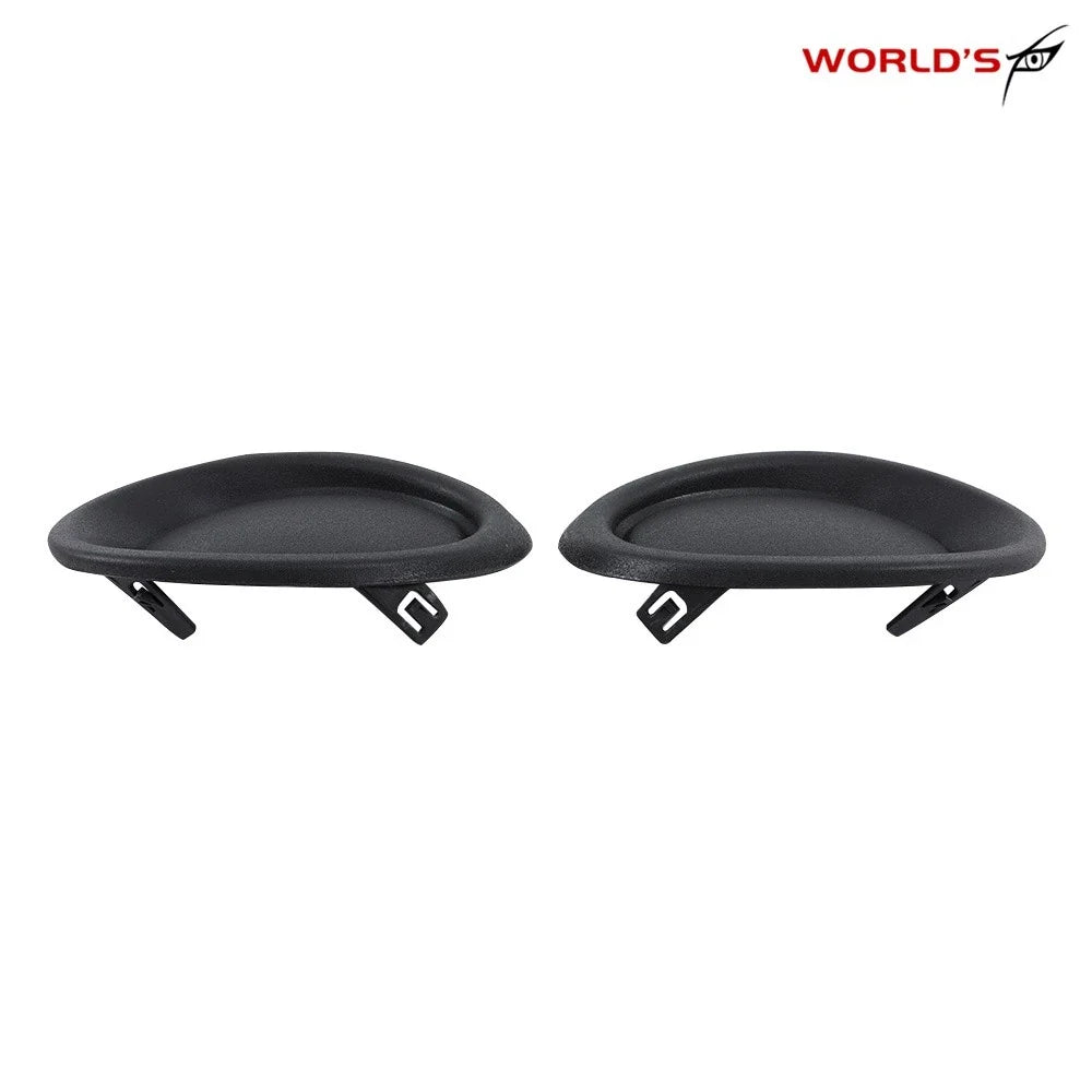 Set of 2 Front Fog Light Lamp Black Covers for Nissan Rogue Sport (2017–2019)