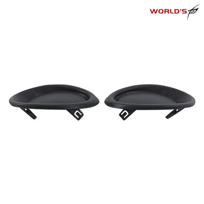 Set of 2 Front Fog Light Lamp Black Covers for Nissan Rogue Sport (2017–2019)
