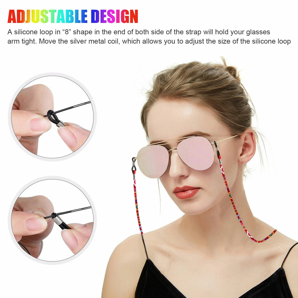 10Pcs Eyeglass Neck Strap Lanyard Holder for Sunglasses