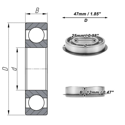 Deep Groove Ball Bearing 6005NR for Scooter Skateboard Wheel (P0 25x47x12mm)