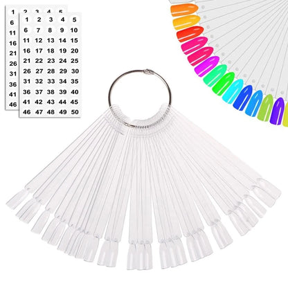 50 Pcs Nail Swatch for (Pack of 1)