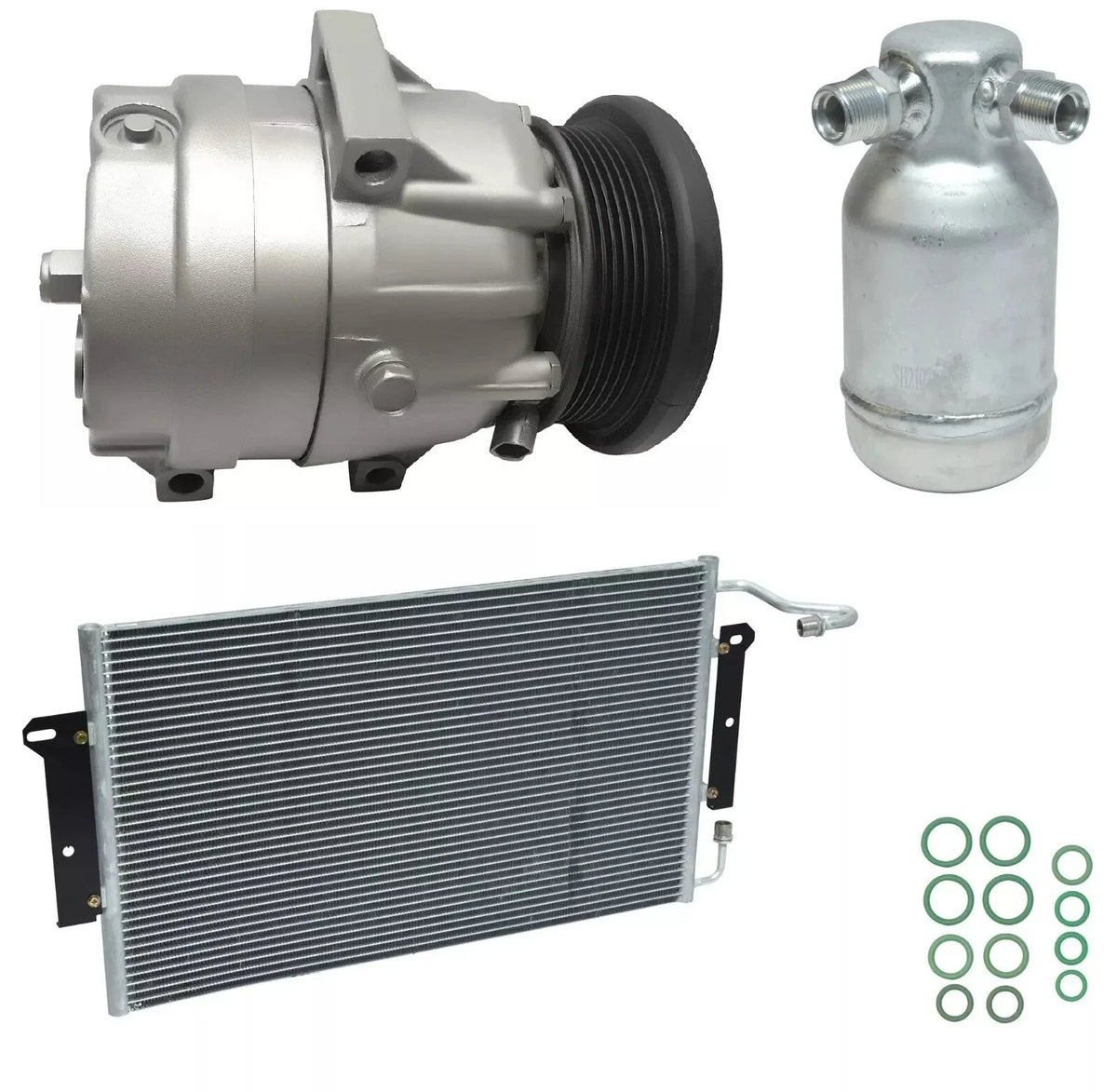 AC Compressor Kit with Condenser for Pontiac Grand Am 3.1L (1997–1999)
