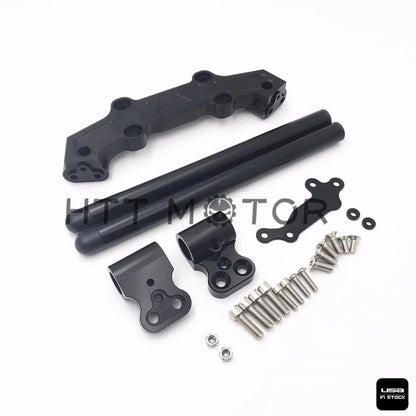 Clip-On Adapter Plate & Handlebars Set for Yamaha MT-09 FZ-09 (2013–2016) Black