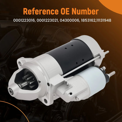 Starter Motor for Gehl SL5635DXT/SL5636DXT (1997–1998) F4M1011F 12V 9T 2.3kW