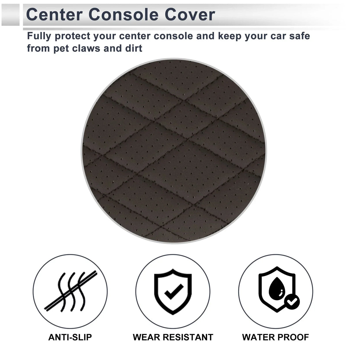 Center Console Cover Set of 2 for BMW X7 (2019–2023) Deep Brown