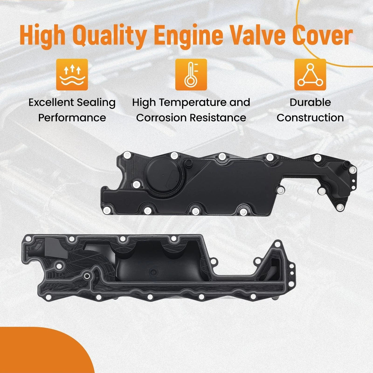 Engine Valve Cover Oil Trap with Gasket Set for Volvo S80 (2007–2015)