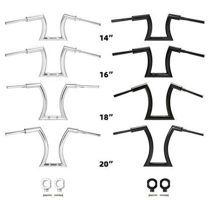 2" Rise Handlebar Risers for Harley Sportster (14" 16" 18" 20")