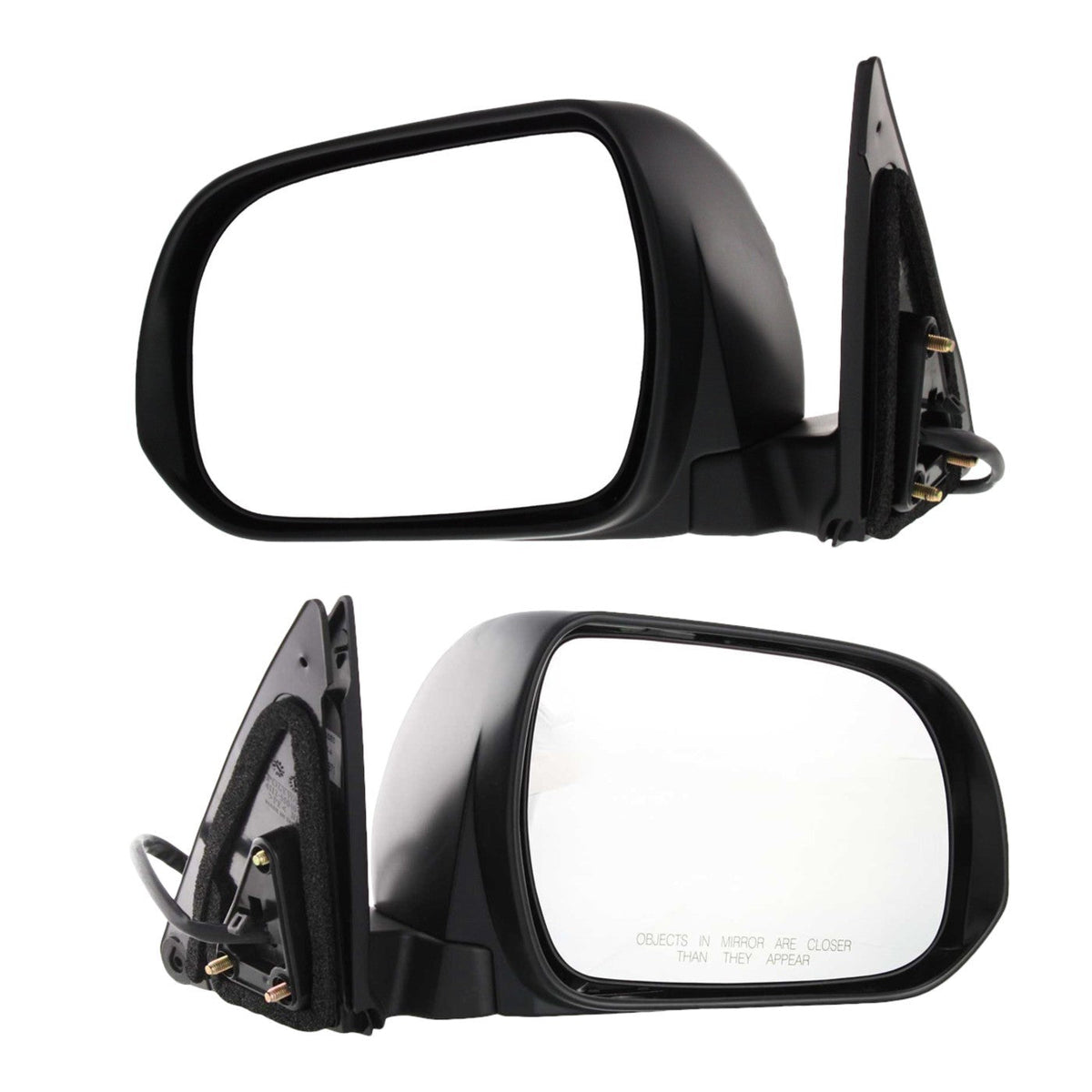Set of 2 Heated Power Mirrors for Toyota Highlander (2008–2013) with Puddle Light