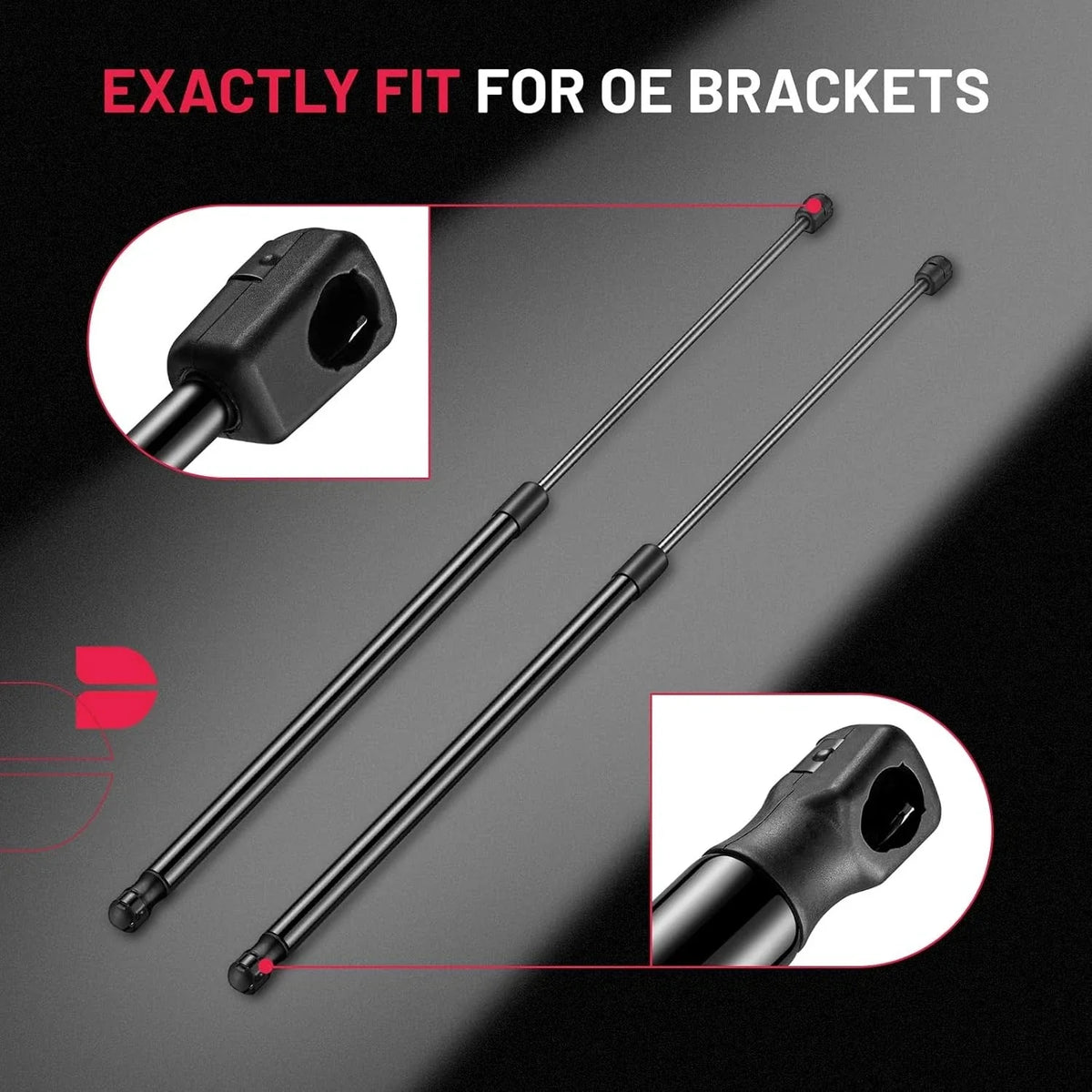 2pc Gas Struts C16-21081 for Toolbox Cabinet Lid (28.9", 115N/26lbs)