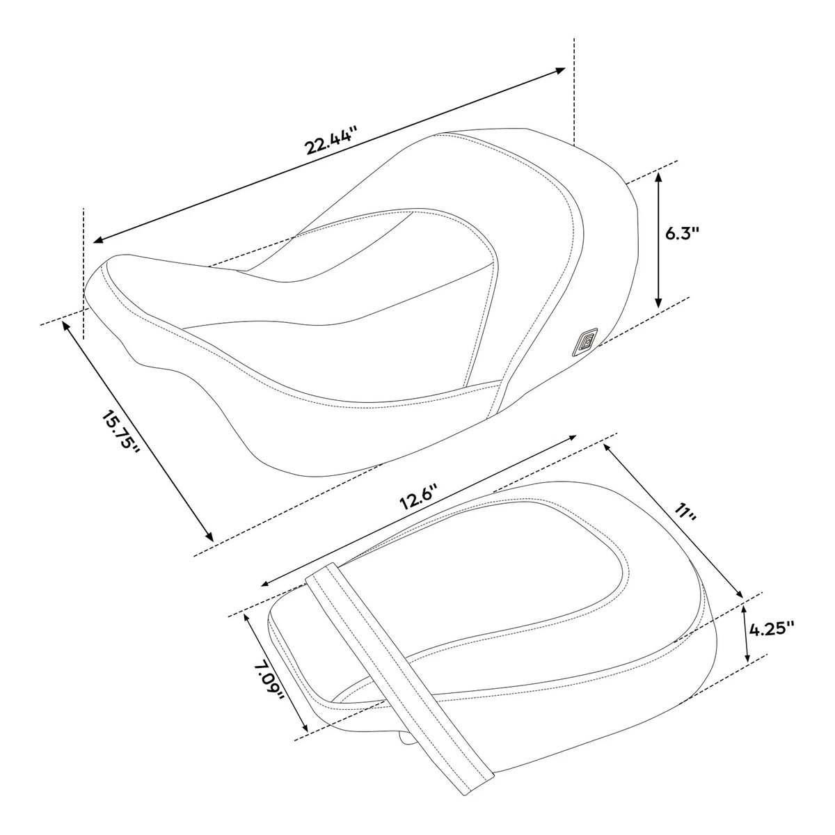 Heated Seats for Harley Touring Electra Glide Road King (2009–2023)