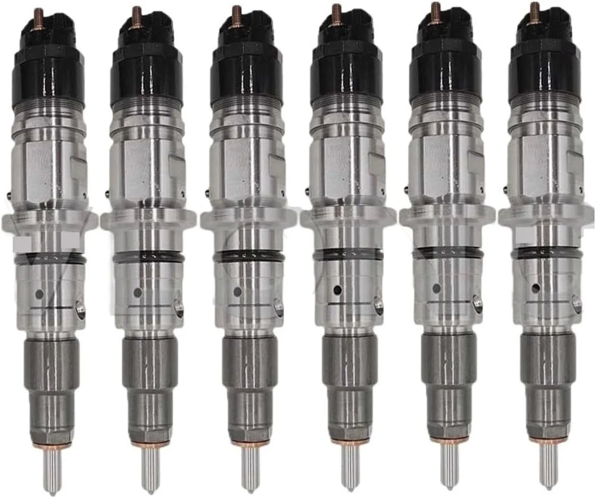 6PCS Fuel Injector 0445120367 5283840 for Cummins QSB4.5 QSB6.7 (2007–2021)