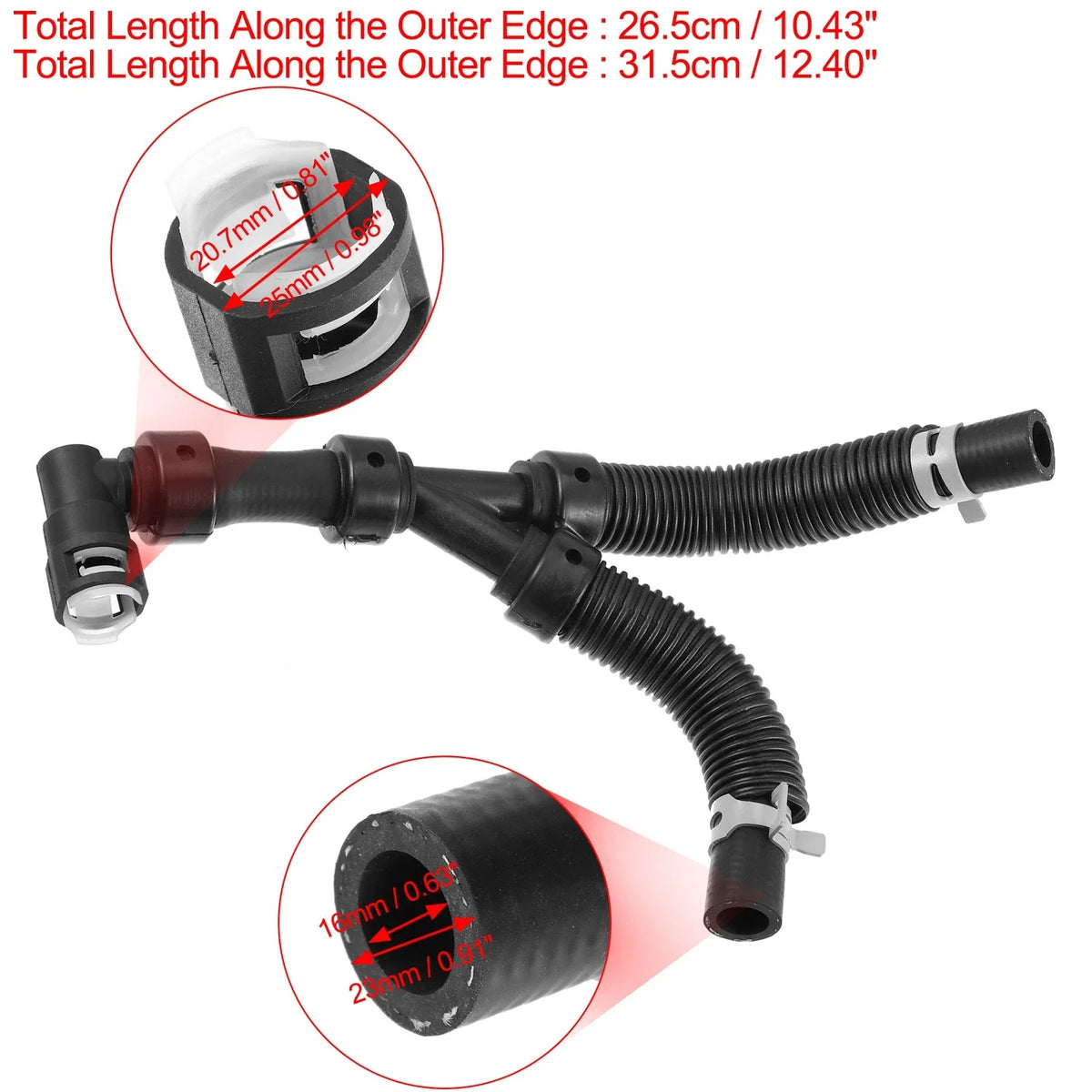 Engine Radiator Coolant Heater Hose 24742 for Dodge Grand Caravan (2011–2020)
