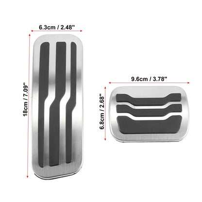 Accelerator Brake Foot Pedal Pad Cover Kit for Ford Explorer (2010–2019)