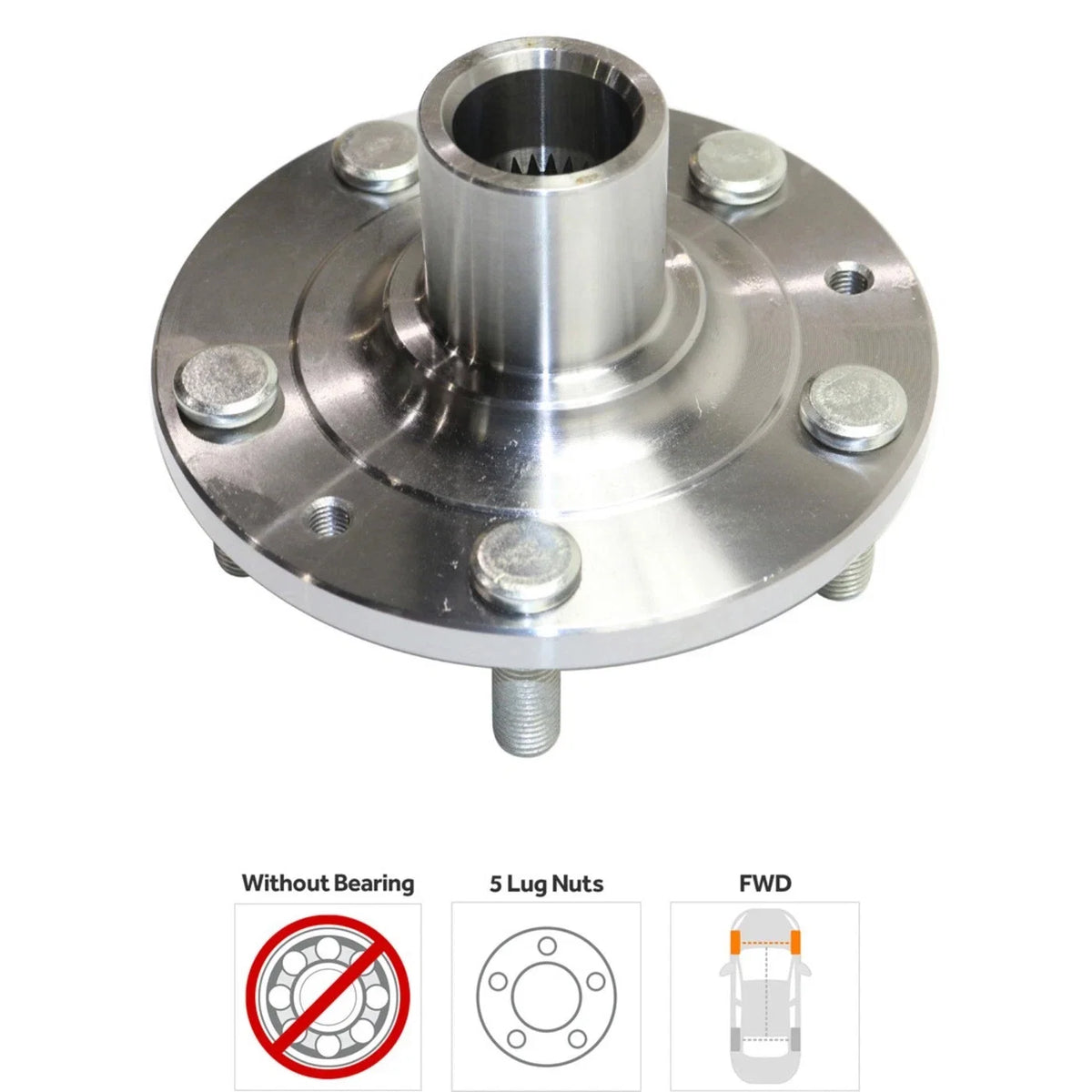 Wheel Hub Kit for Ford Fusion (2006–2012) Rear Left & Right with Bearing AWD