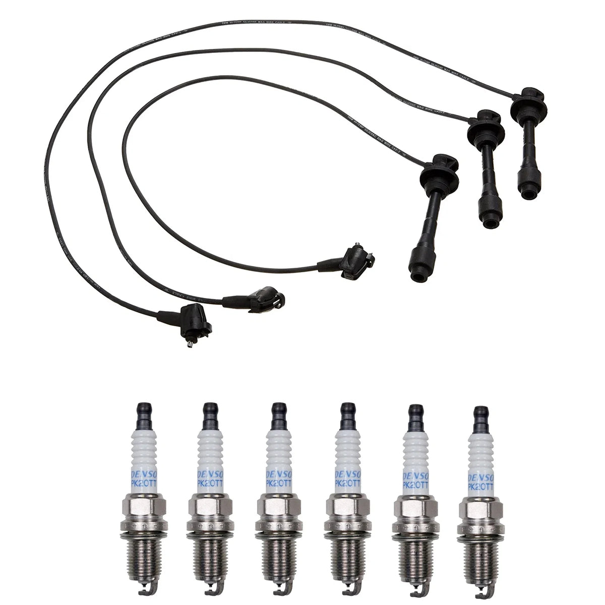 Denso Wire Set & Platinum TT Spark Plugs Kit for Lexus 3.0L V6