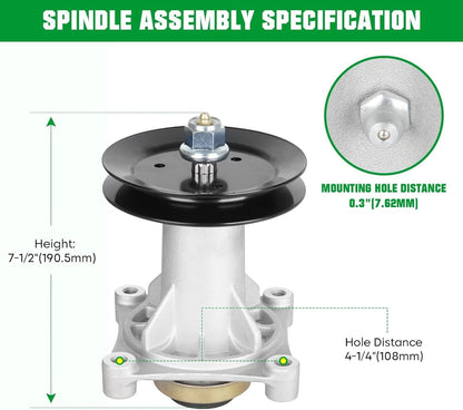 Versatile Spindle Assembly for Mower (532187292, 195945)