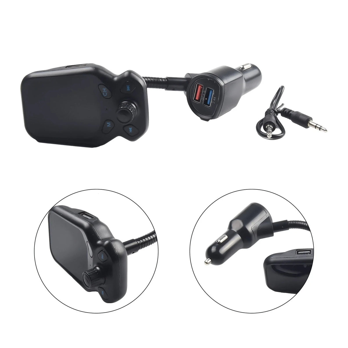 Wireless FM Transmitter MP3 Player Radio Adapter USB Charger Kit for Car