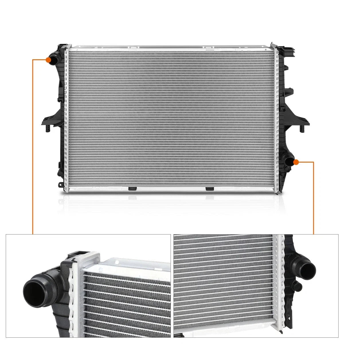 2-Row Aluminum Core Cooling Radiator for Audi Q7 (2007–2010) DPI-13013