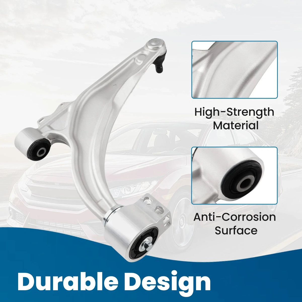 Set of 2 Front Lower Control Arms Sway Bar Links for Buick Verano Cruze (2012–2017)