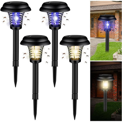 Set of 4 Black Plastic Exterior Lights for Automotive Use