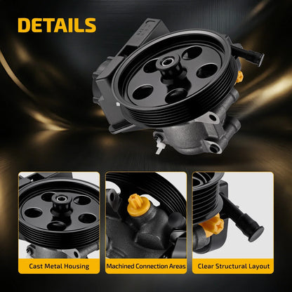 Power Steering Pump w/ Pulley & Reservoir for Ford Focus (2006–2007) 20-326