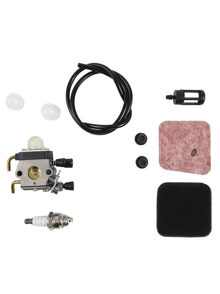 Carburetor Air Filter Fuel Line Kit for Stihl HS45 FC55 FS310