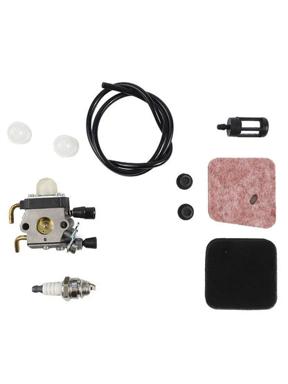 Carburetor Air Filter Fuel Line Kit for Stihl HS45 FC55 FS310