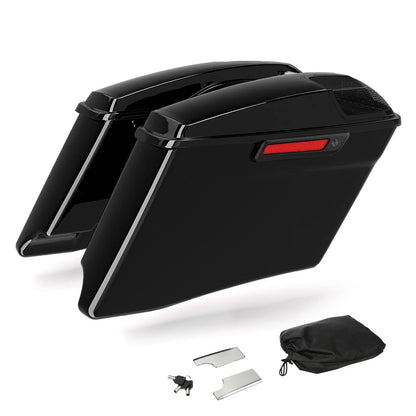 4" Stretched Hard Saddlebags for Harley Road Street Glide (1993–2013)