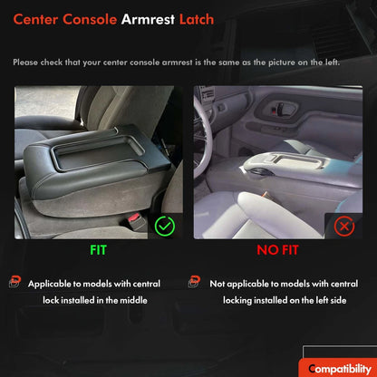 Center Console Jump Seat Armrest Lid Latch for Chevy