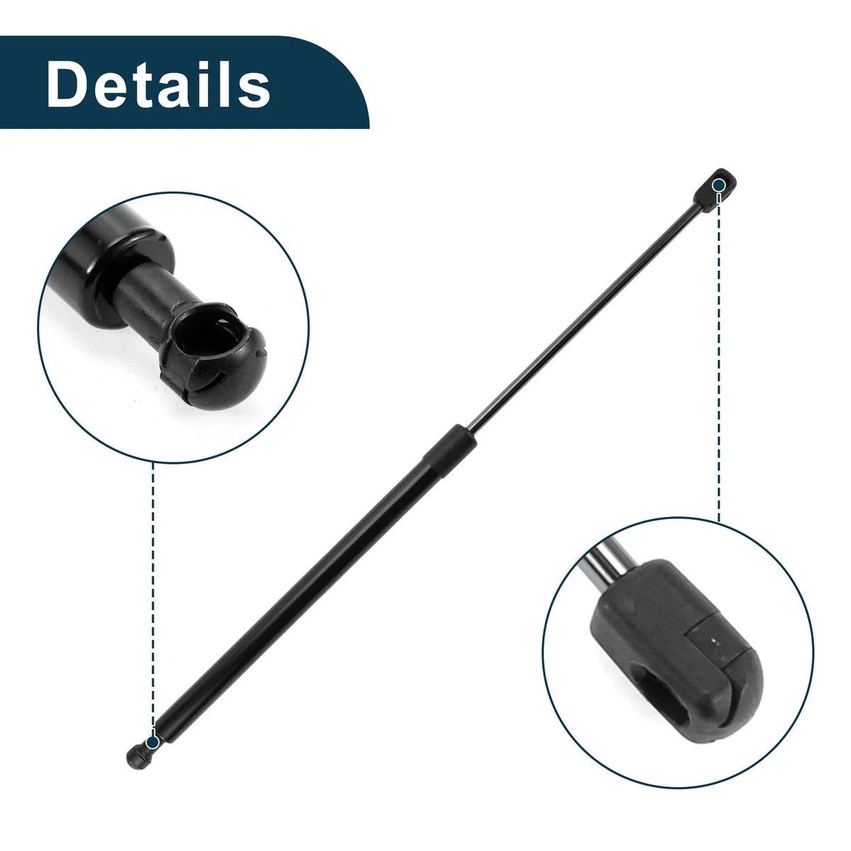 Set of 2 Rear Hatch Lift Supports Struts for Hyundai Tiburon Coupe (2003–2008)