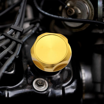 Gold Tone Aluminum Alloy Engine Oil Filler Cap for Nissan 