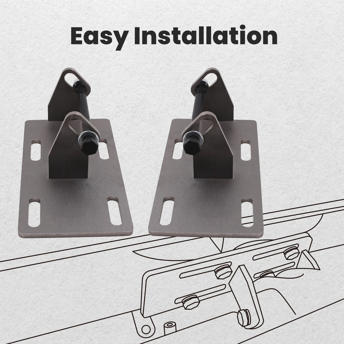 Engine Mount Adapter Plates Swap Kit for Chevrolet C10 (1973–1987) 521HSB