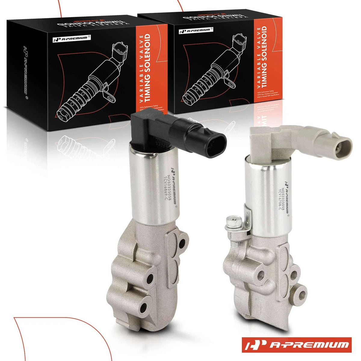 2X Exhaust Engine Variable Valve Timing Solenoid for Hyundai Azera (2010–2016) 243603C811, 243603C821, 916-877, 916-708