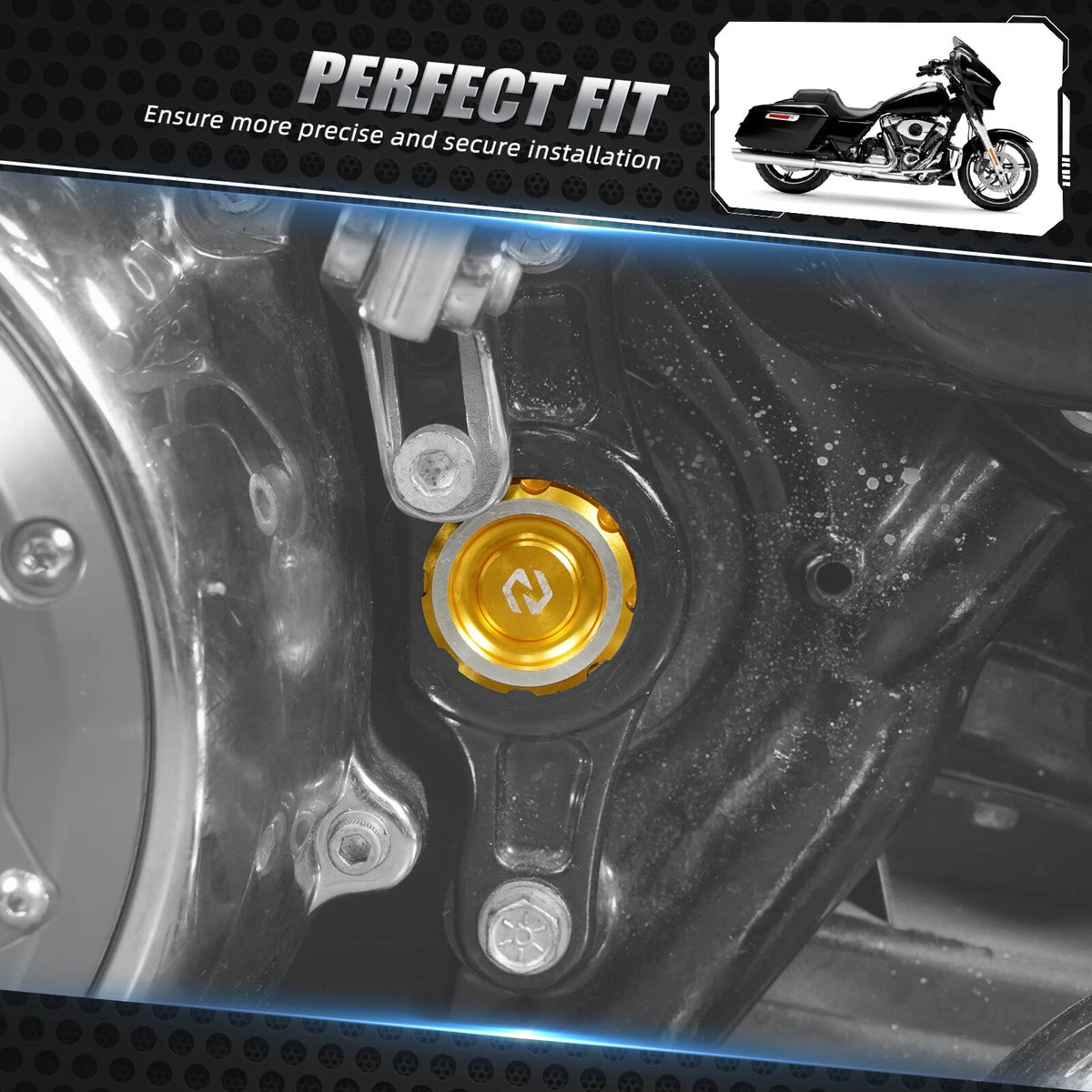 Frame Hole Plugs for Harley Street Glide FLHX CVO FLHXSE (2017–2024) 47000344
