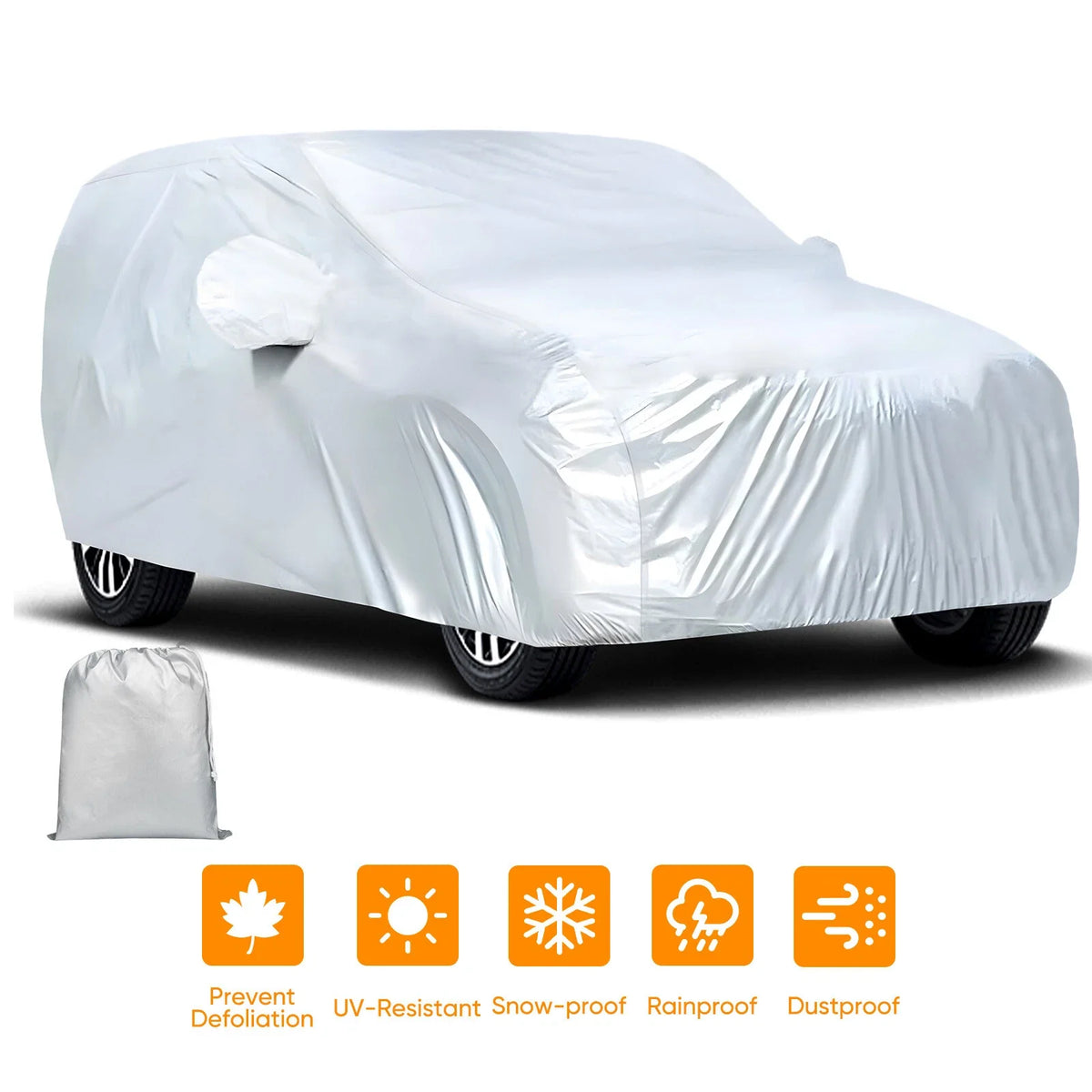 Car Cover for Honda Benz Kia (Waterproof, UV, Rain, Dust Protection)