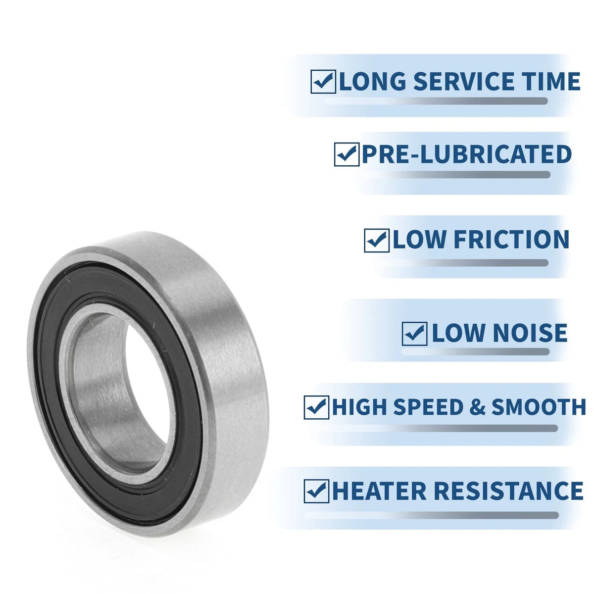 Deep Groove Ball Bearing P5 for Scooter Skateboard Wheel (10x19x5mm)