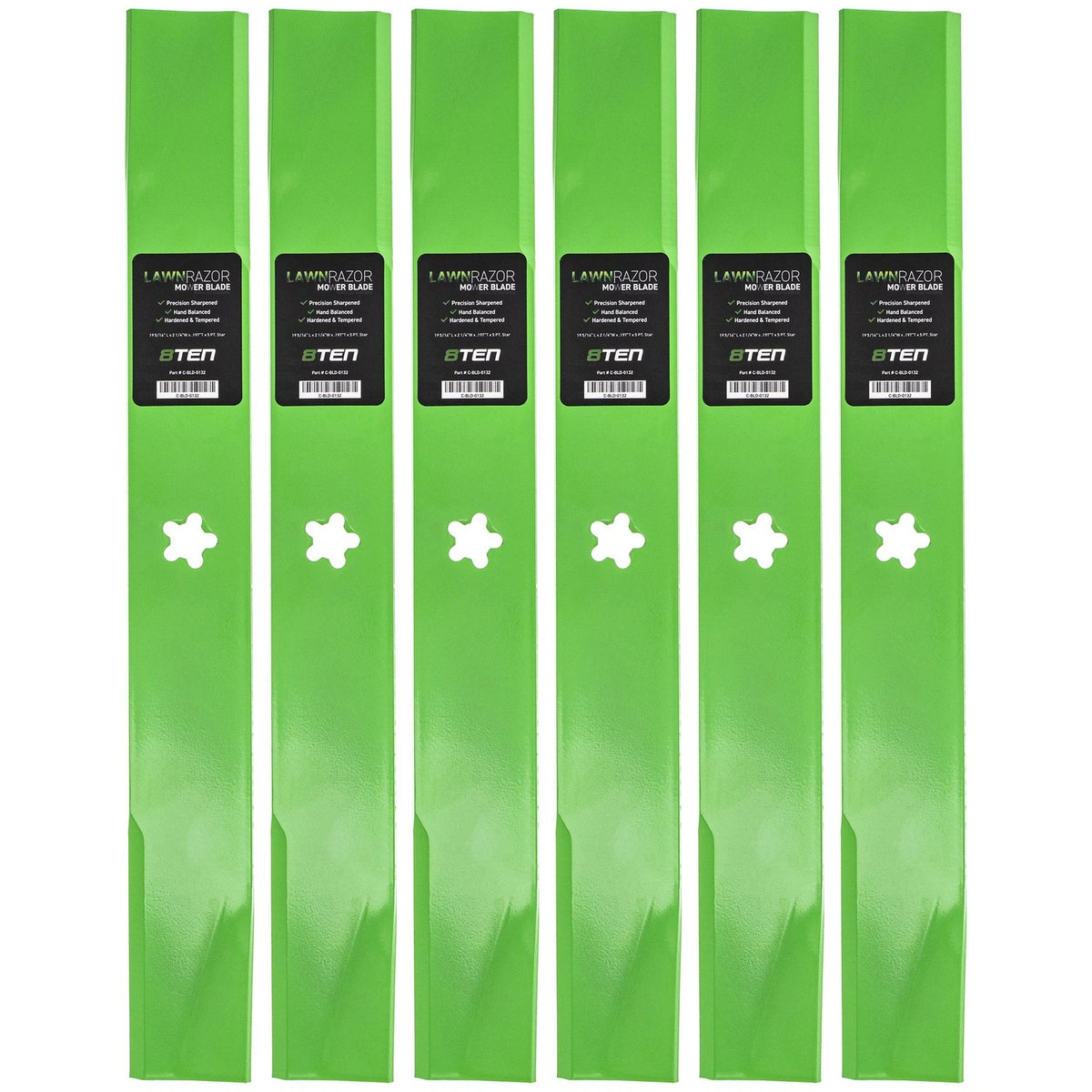 6-Pack LawnRAZOR Blade for Jonsered LT2113CM (532131322, 539130532, 917131322)