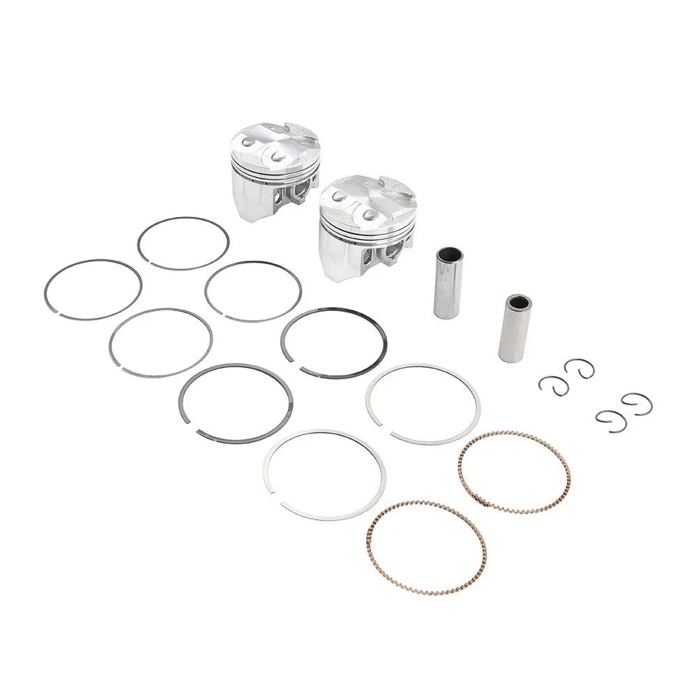2X 62mm Piston Ring Kit for Kawasaki Ninja 250 (1986–2007) GPX250R ZZR250