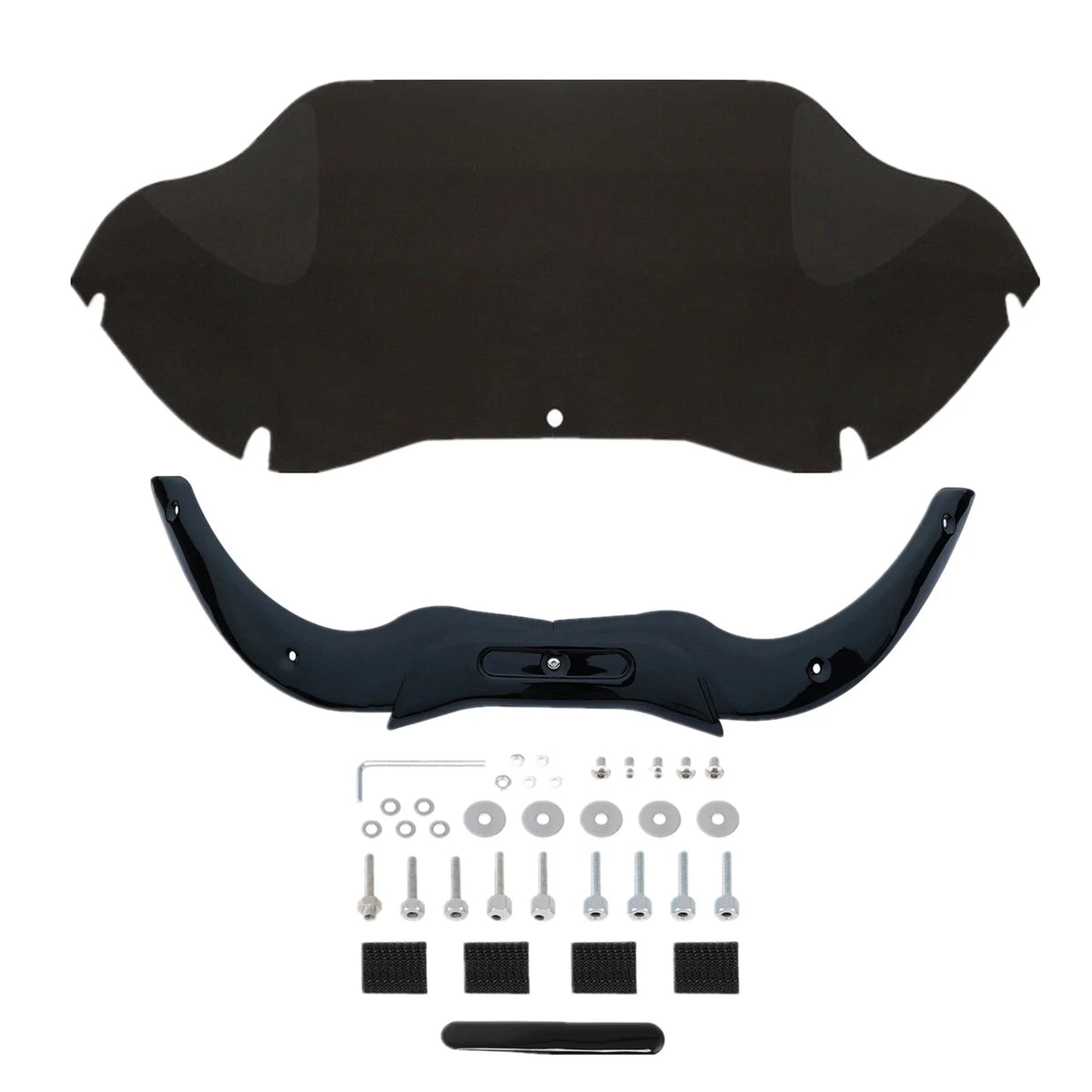 9.5'' Windshield Windscreen & Black Trim for Harley Touring Road Glide (2004–2013)
