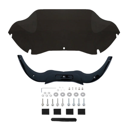 9.5'' Windshield Windscreen & Black Trim for Harley Touring Road Glide (2004–2013)