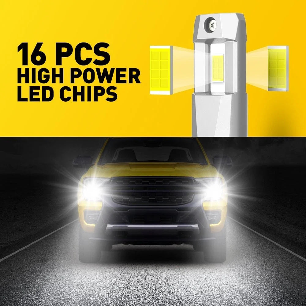 Set of 2 H11 LED Headlight Bulbs for AUXITO (6500K, 30000LM)