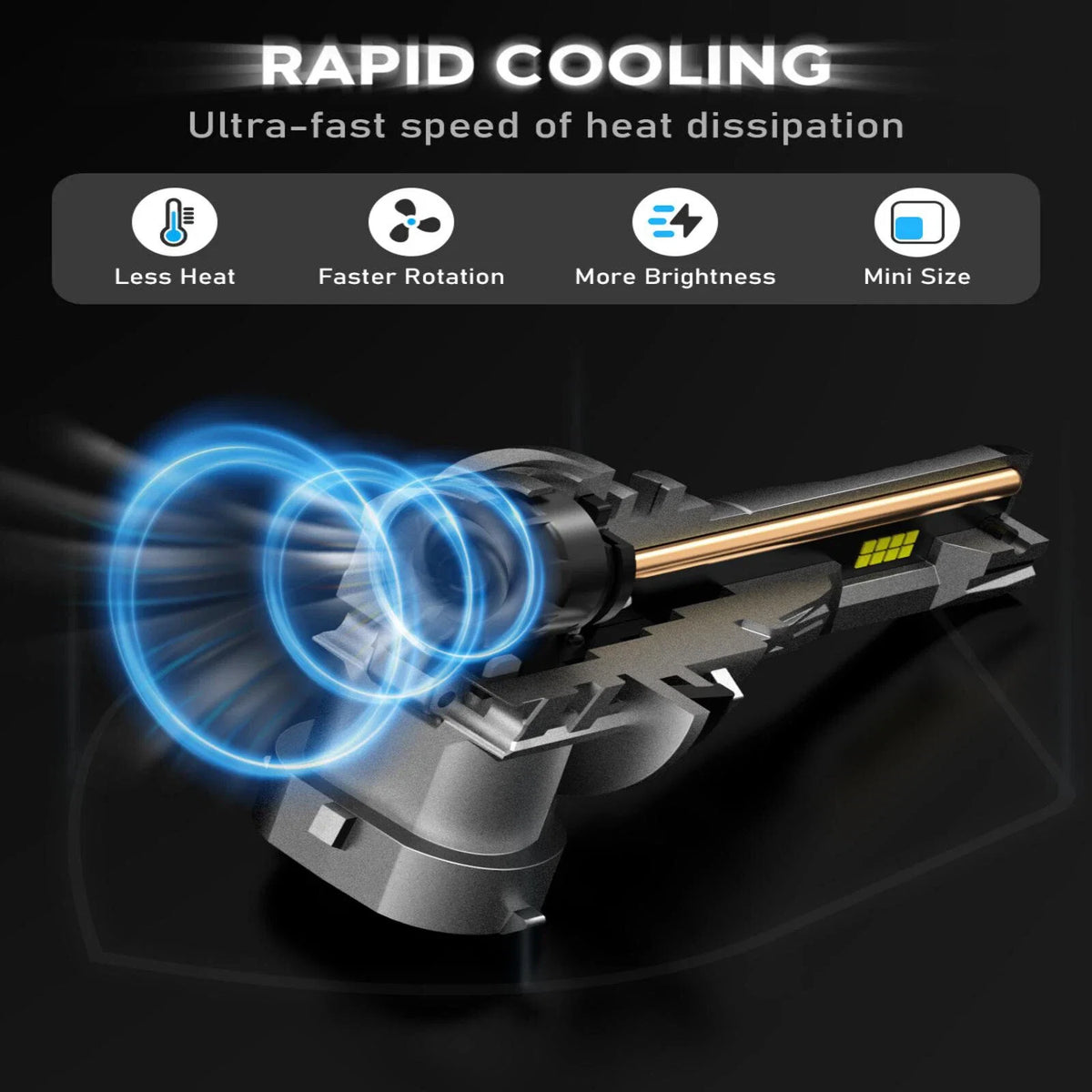 H11 LED Headlight Bulbs Kit for - 6500K, 50000LM