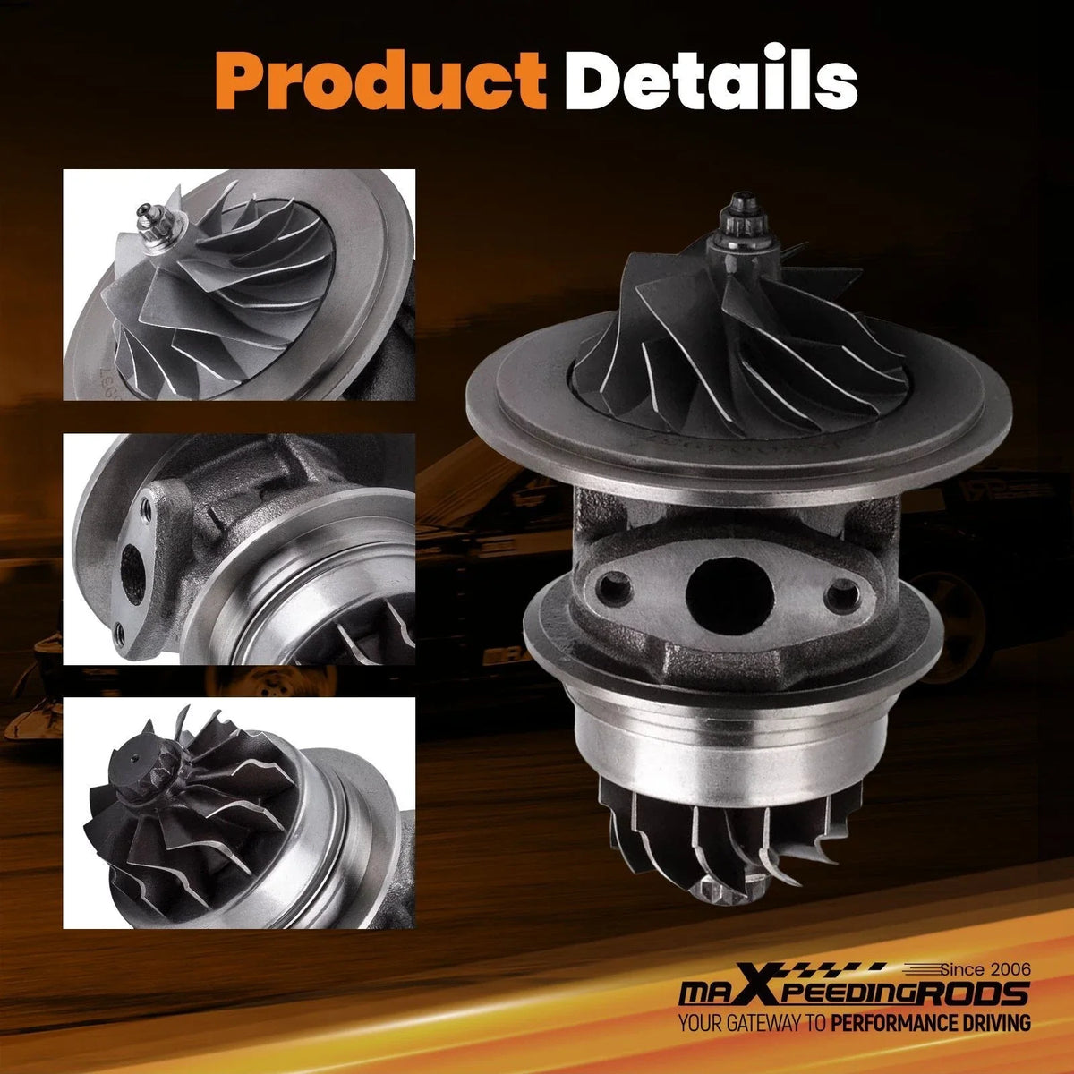 Turbo CHRA Cartridge for Dodge Ram 3500 Cummins 6BT 5.9L (HY35W) (2003–2007)
