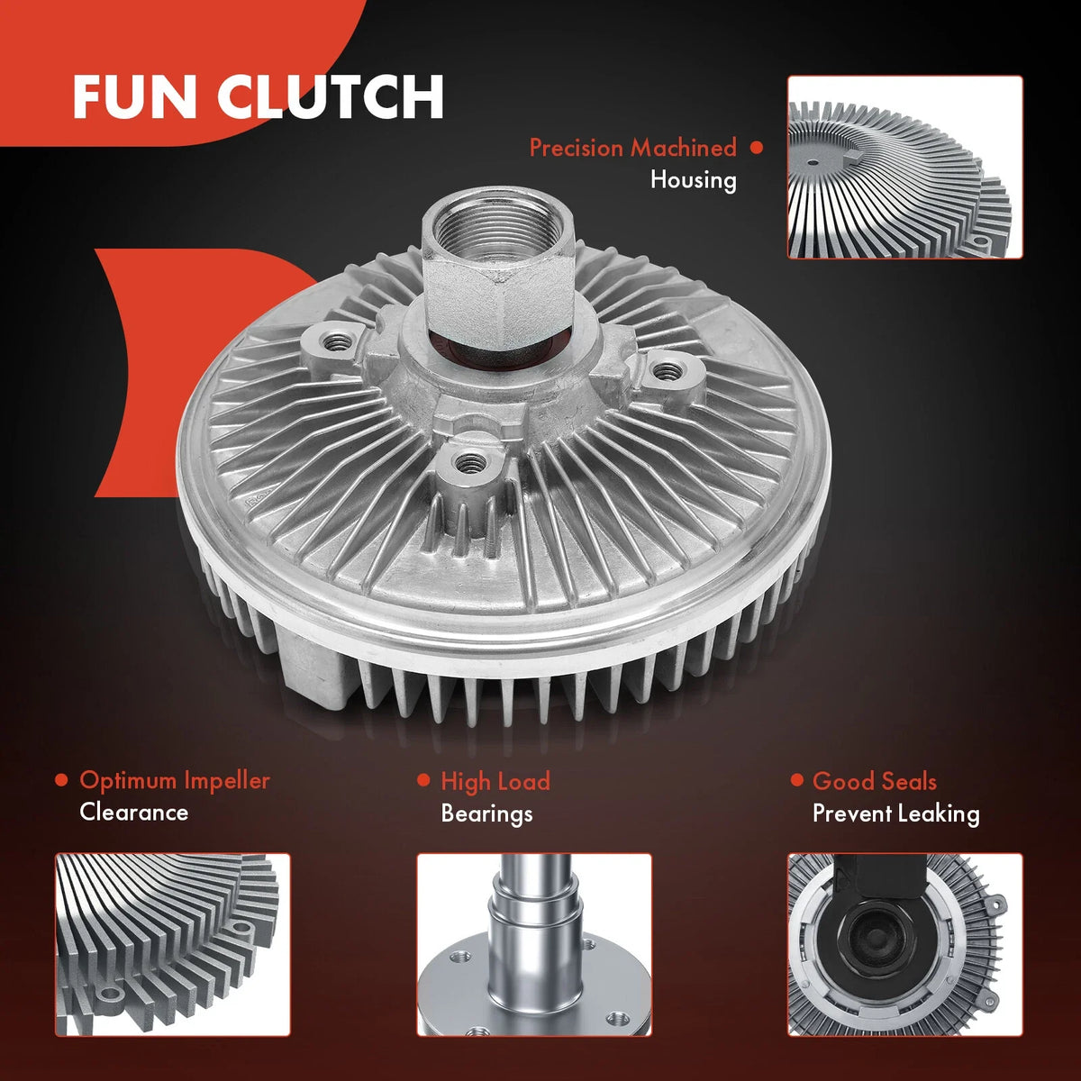 Radiator Fan Clutch for Dodge Ram 1500 Jeep Grand Cherokee Ford F-150